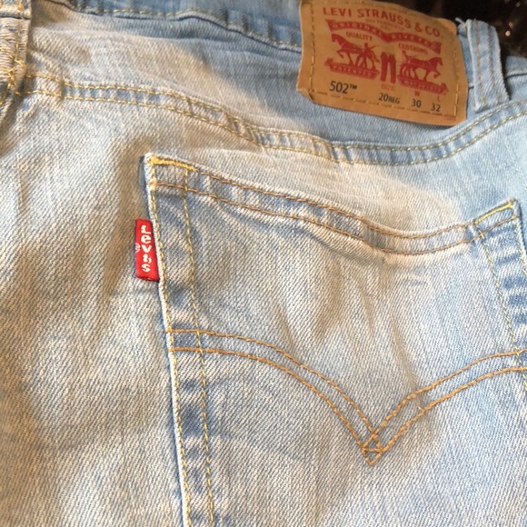 Mens Levi’s light wash style 502 regular taper jeans great condition 30 x 32 - Picture 10 of 10